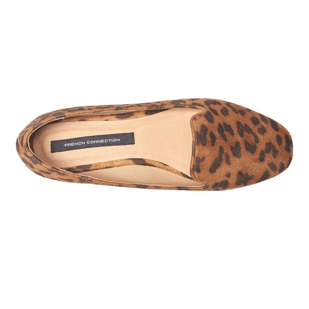 French Connection: Delilah flats leopard print